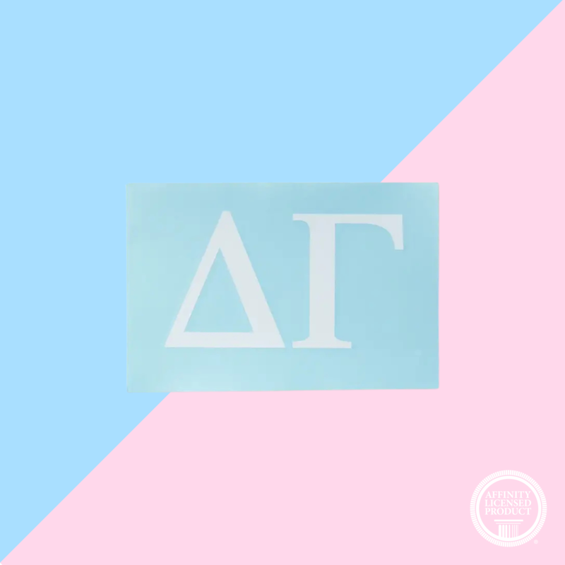 SORORITY WHITE CAR DECAL DG