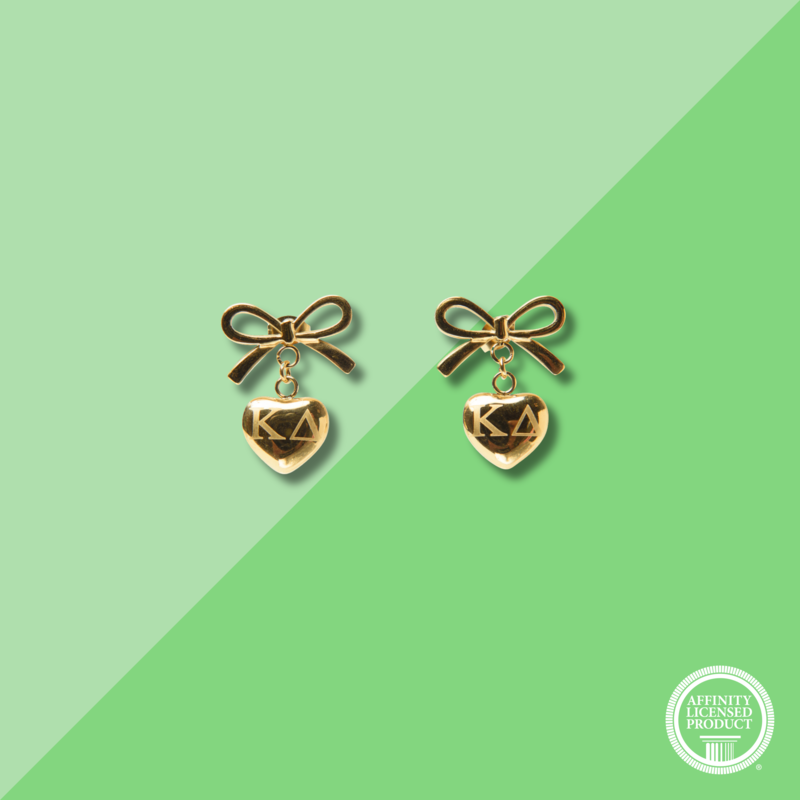 Over The Moon KD Bow + Heart Earrings