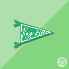 Over The Moon KD Pennant Decal
