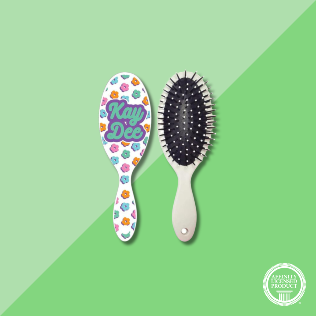 Over The Moon Floral Hairbrush Kappa Delta
