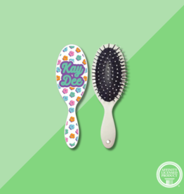 Over The Moon Floral Hairbrush Kappa Delta