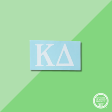 SORORITY WHITE CAR DECAL KD
