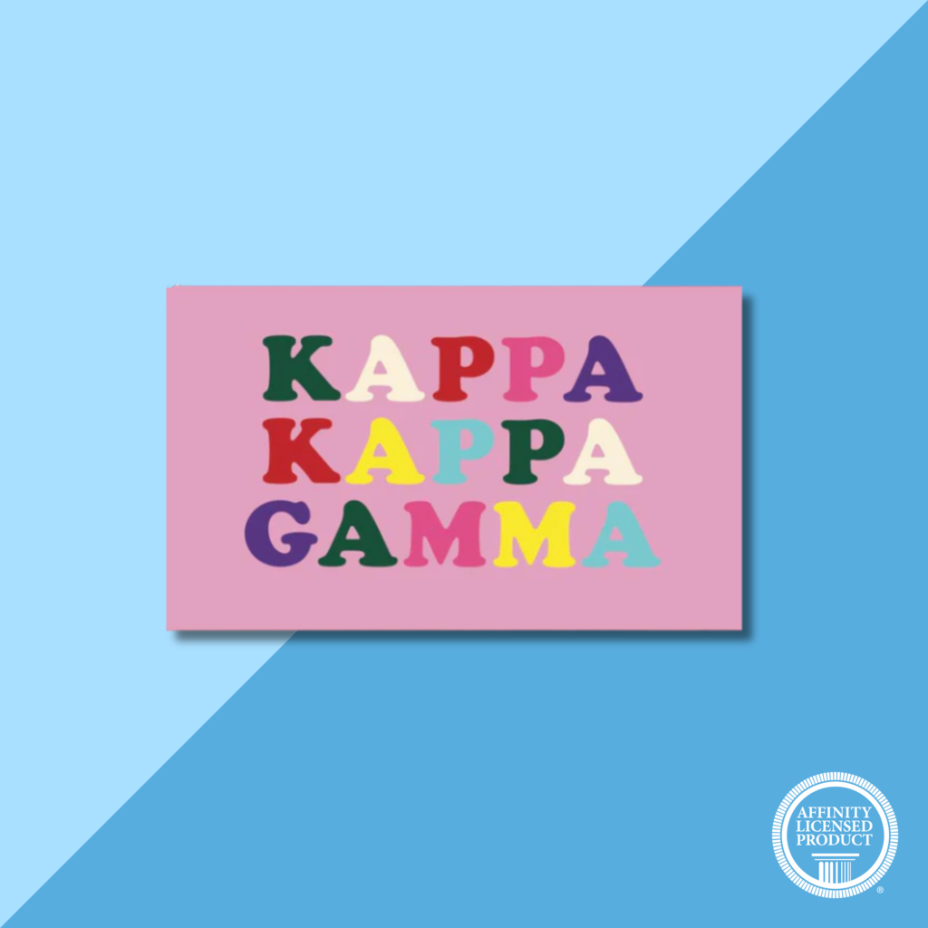 Over The Moon KKG 3' x 5' Colorful Letters Flag