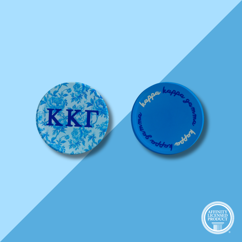 Over The Moon KKG Floral Coaster