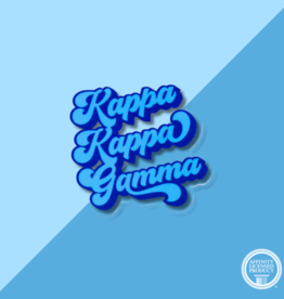 Over The Moon Sorority Retro Decal KAPPA KAPPA GAMMA