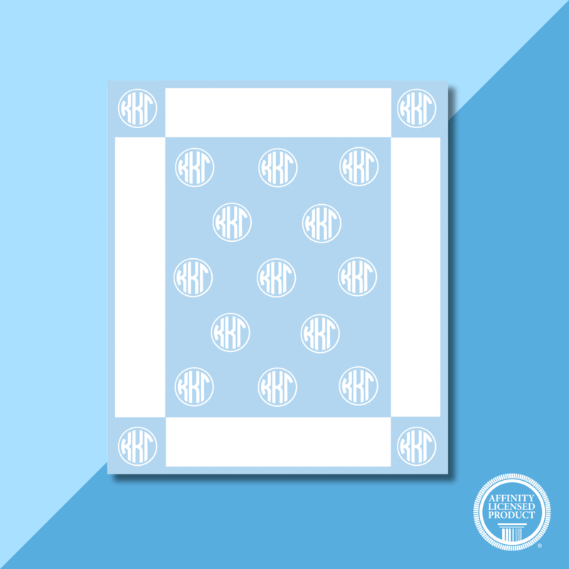 KKG Woven Monogram Blanket