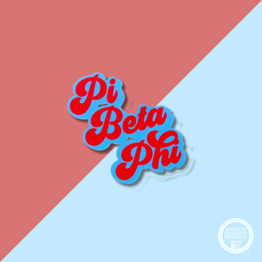 Over The Moon Sorority Retro Decal PI BETA PHI