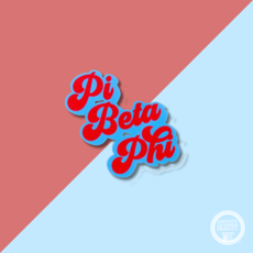 Over The Moon Sorority Retro Decal PI BETA PHI