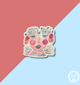 Over The Moon Pi Beta Phi Sister Decal