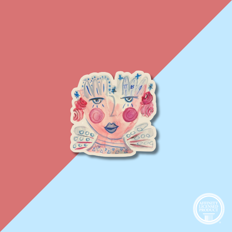 Over The Moon Pi Beta Phi Sister Decal