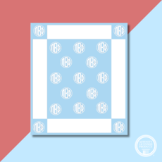 PBP Woven Monogram Blanket