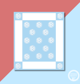 PBP Woven Monogram Blanket