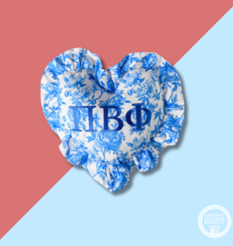 Over The Moon PBP Floral Heart Pillow