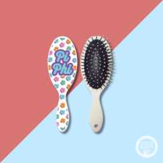 Over The Moon Floral Hairbrush Pi Beta Phi
