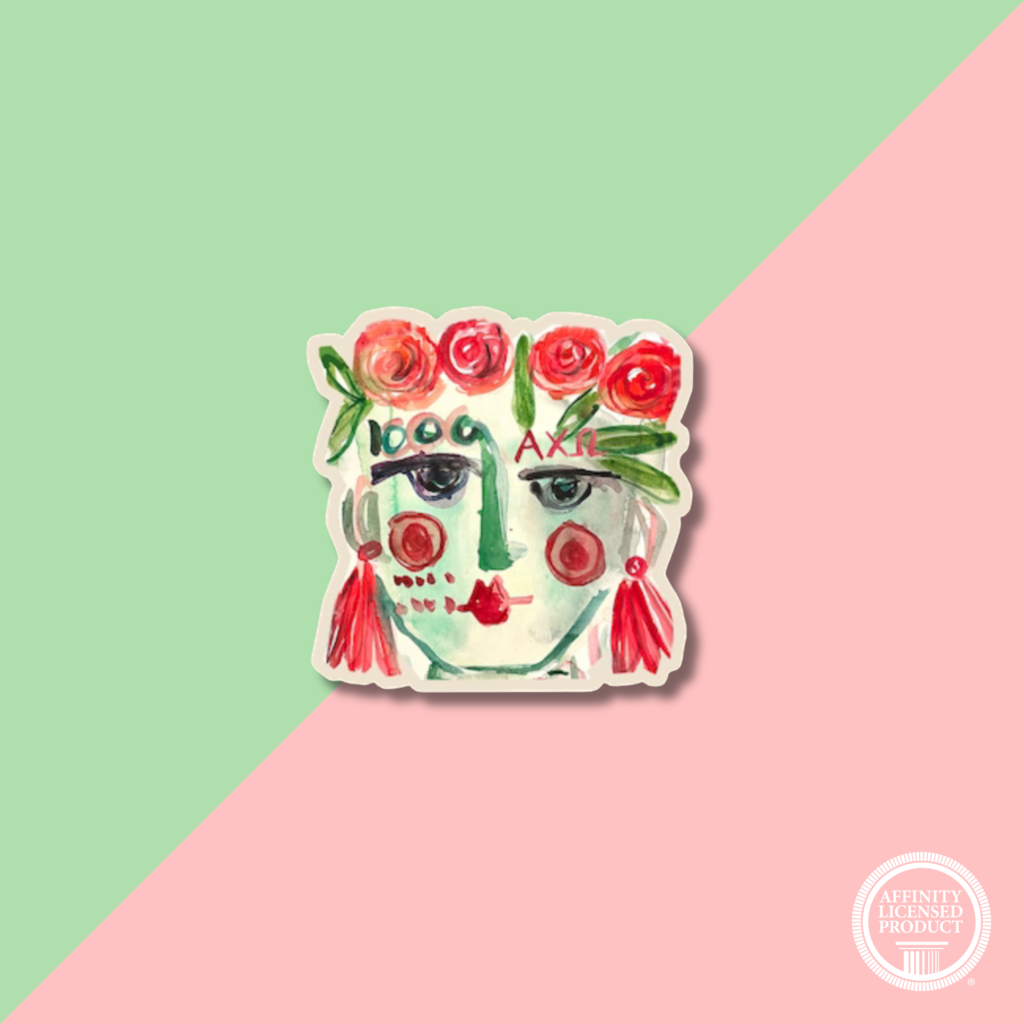 Over The Moon Alpha Chi Omega Sister Decal