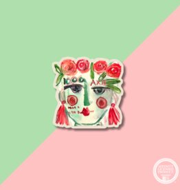 Over The Moon Alpha Chi Omega Sister Decal