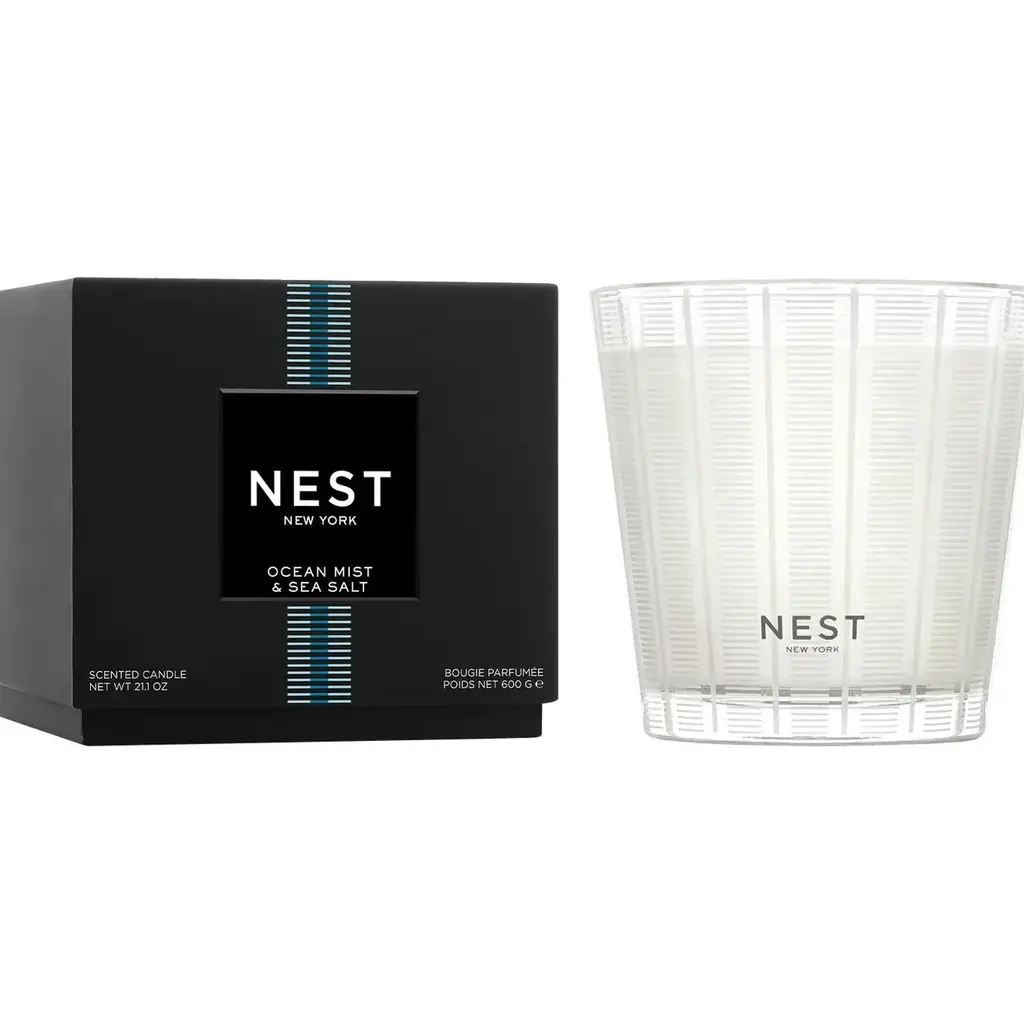NEST New York Ocean Mist & Sea Salt 3-Wick Candle 21.1oz