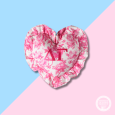 Over The Moon DG Floral Heart Pillow