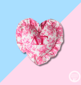 Over The Moon DG Floral Heart Pillow