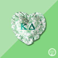 Over The Moon KD Floral Heart Pillow