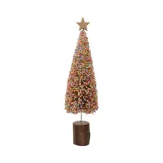 Foam & Resin Tree w/ Wood Base & Star Large