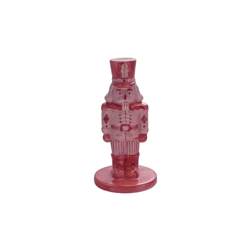 Creative Co-Op Stoneware Nutcracker Taper Holder