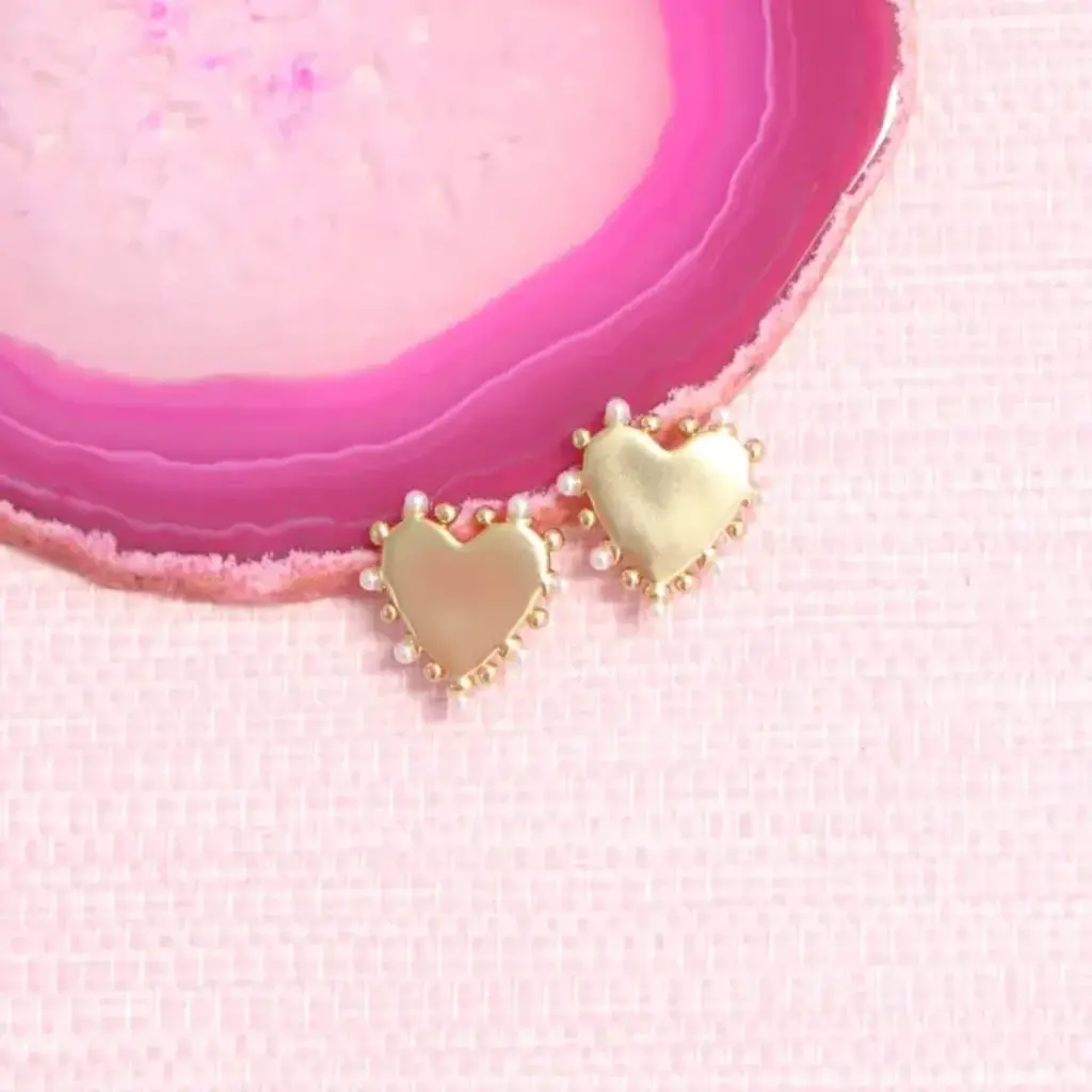 Gresham Jewelry Amore Studs - Gold