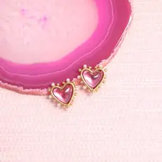 Gresham Jewelry Amore Studs - Pink
