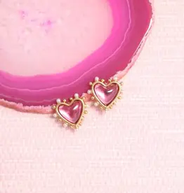 Gresham Jewelry Amore Studs - Pink