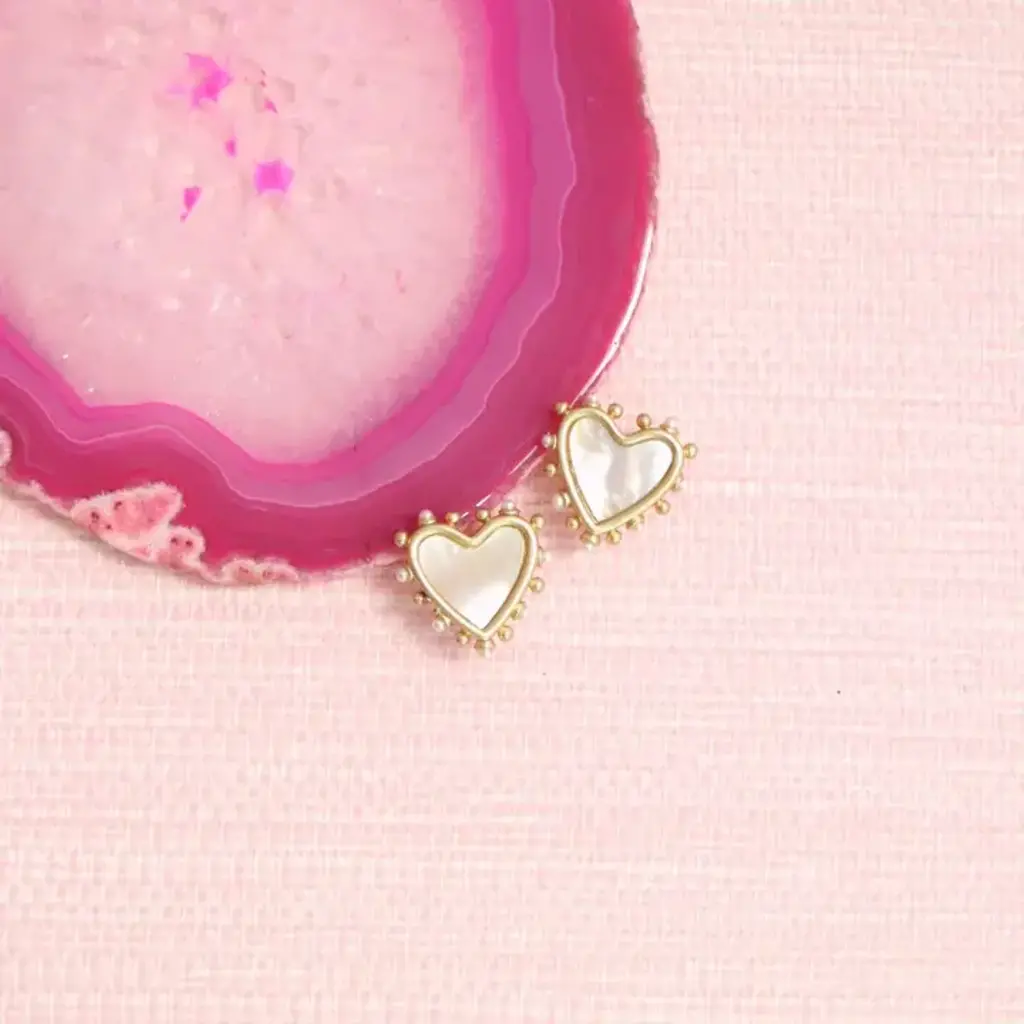 Gresham Jewelry Amore Studs - Mother of Pearl