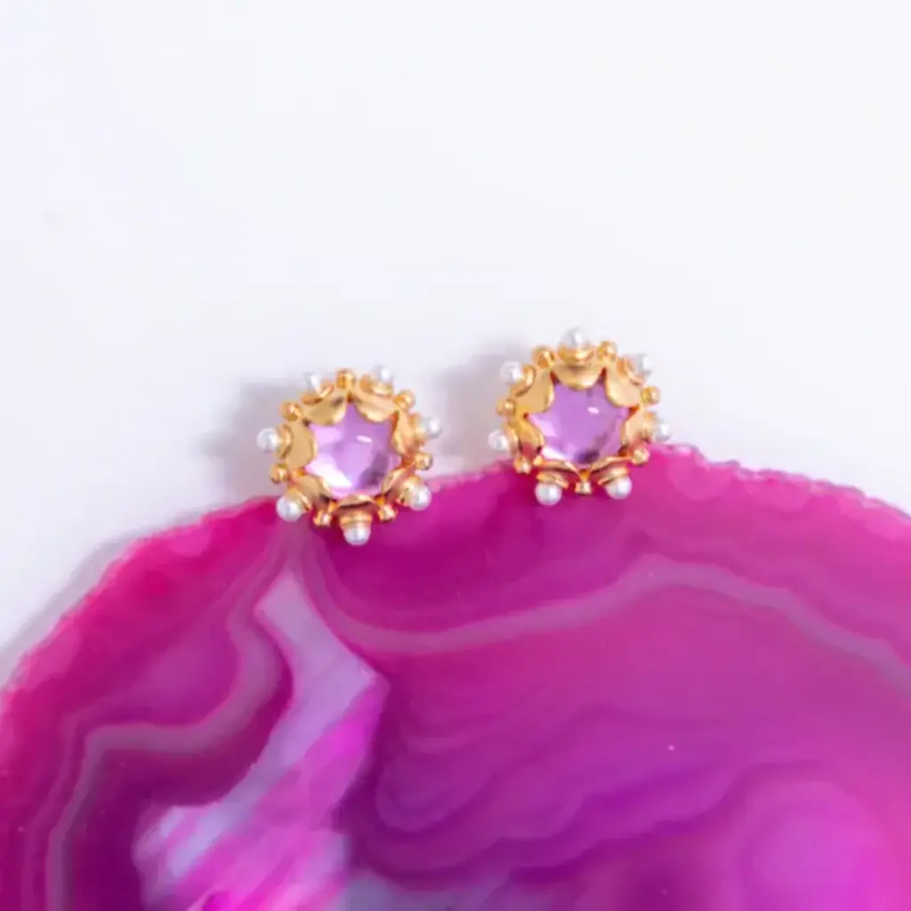 Gresham Jewelry Perla Studs - Blush