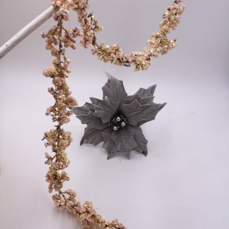 47in Pink Shimmer Glitter Garland