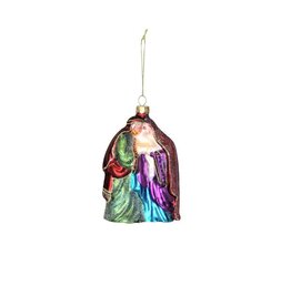 Holy Family Blown Glass Ornament