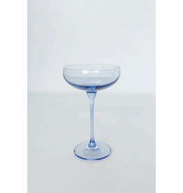 Estelle Colored Glass Cobalt Blue Champagne Coupe