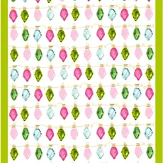 Double Sided Holiday Lights Tea Towel
