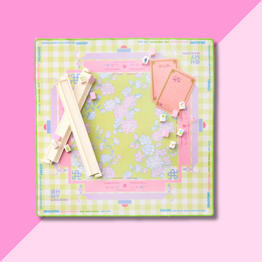 Oh My Mahjong Garden Party Mat