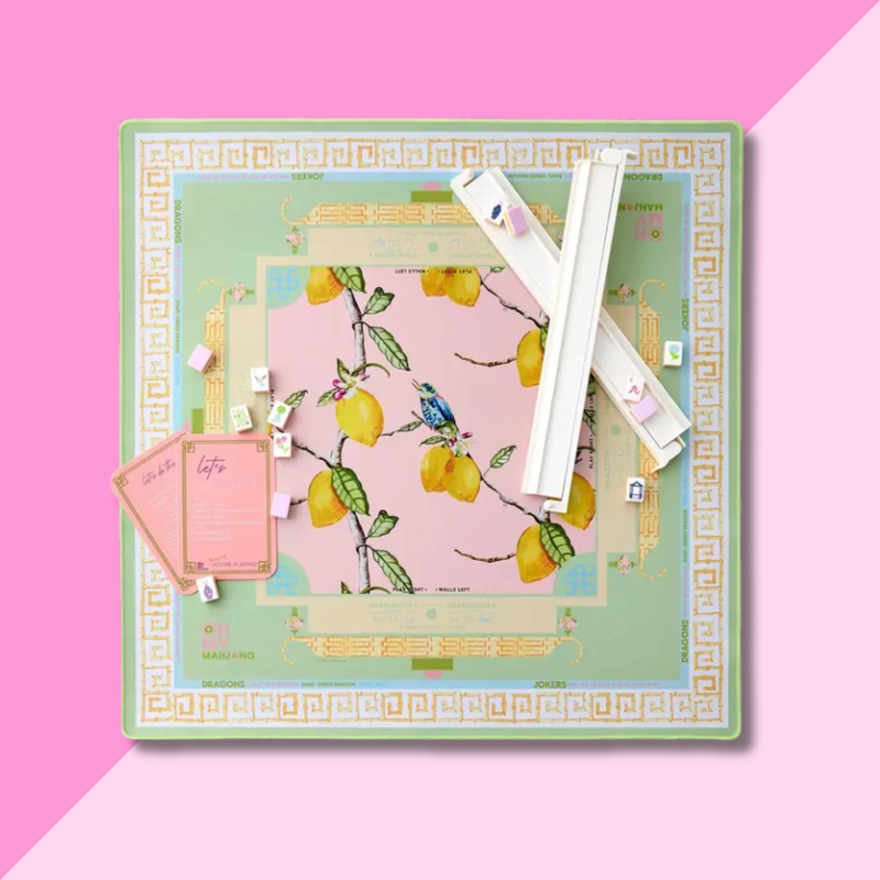 Oh My Mahjong Citrus Songbird Mat