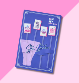 Oh My Mahjong Mahjong Cocktail Stir Sticks
