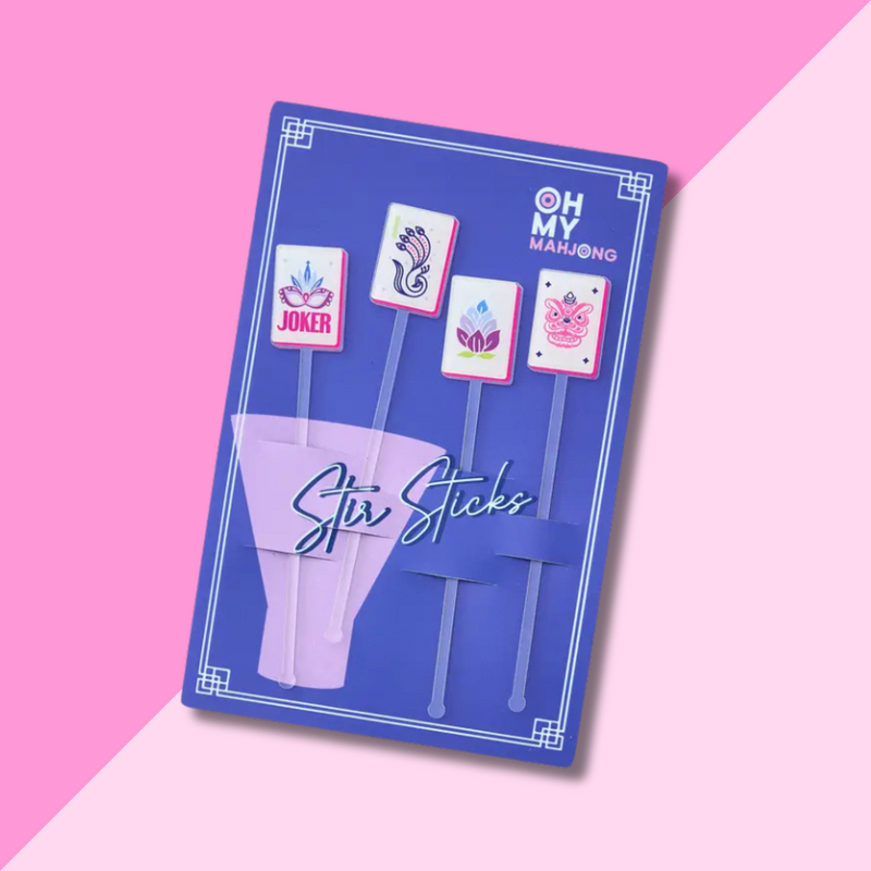 Oh My Mahjong Mahjong Cocktail Stir Sticks
