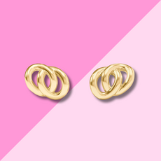 Julie Vos Dolce Link Stud - Gold