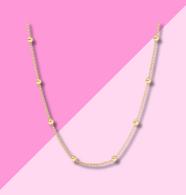 Julie Vos Solara Delicate Necklace - 18.5in Gold