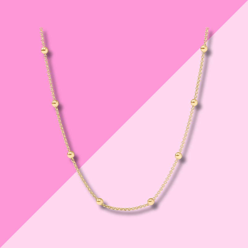 Julie Vos Solara Delicate Necklace - 18.5in Gold