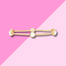 Julie Vos Milano  Luxe Bangle - Iridescent Clear Crystal - M