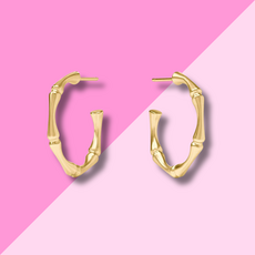 Julie Vos Bamboo Hoop - Gold - S