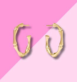 Julie Vos Bamboo Hoop - Gold - S