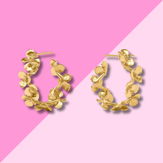 Julie Vos Bloom Hoop - Gold - M
