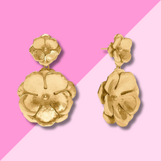 Julie Vos Bloom Statement Earring - Gold