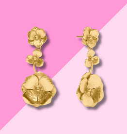 Julie Vos Bloom Tier Earring - Gold