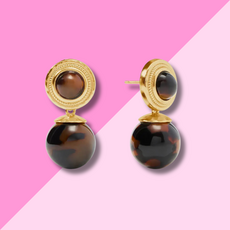 Julie Vos Madison Earring - Tortoiseshell