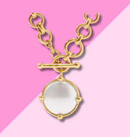 Julie Vos Honeybee Demi Necklace - Pearl - OS